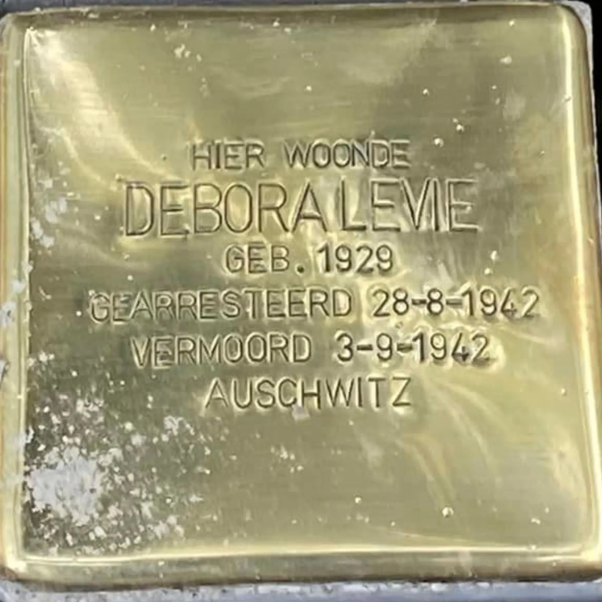 Struikelsteen voor Debora Levie