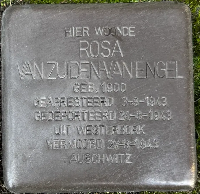 Struikelsteen voor Rosa van Zuiden-van Engel