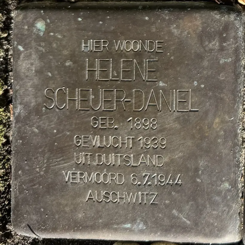 Struikelsteen voor Helene Scheuer-Daniel