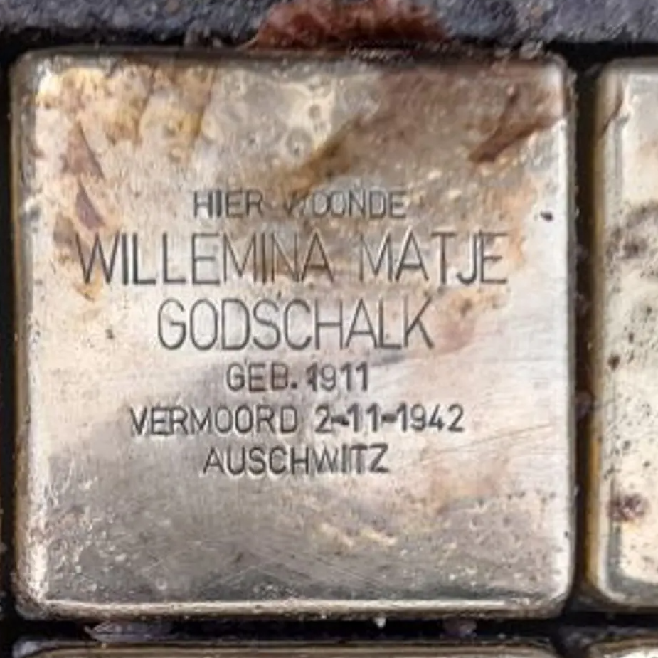 Struikelsteen voor Willemina Matje Meijers-Godschalk