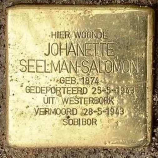 Struikelsteen voor Johannetje Seelmann-Salomon
