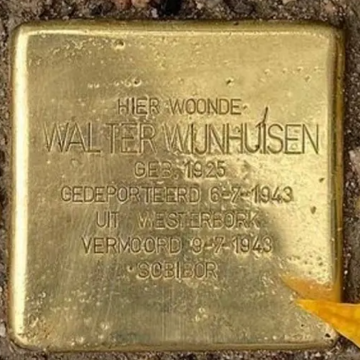 Struikelsteen voor Walter Wijnhuisen