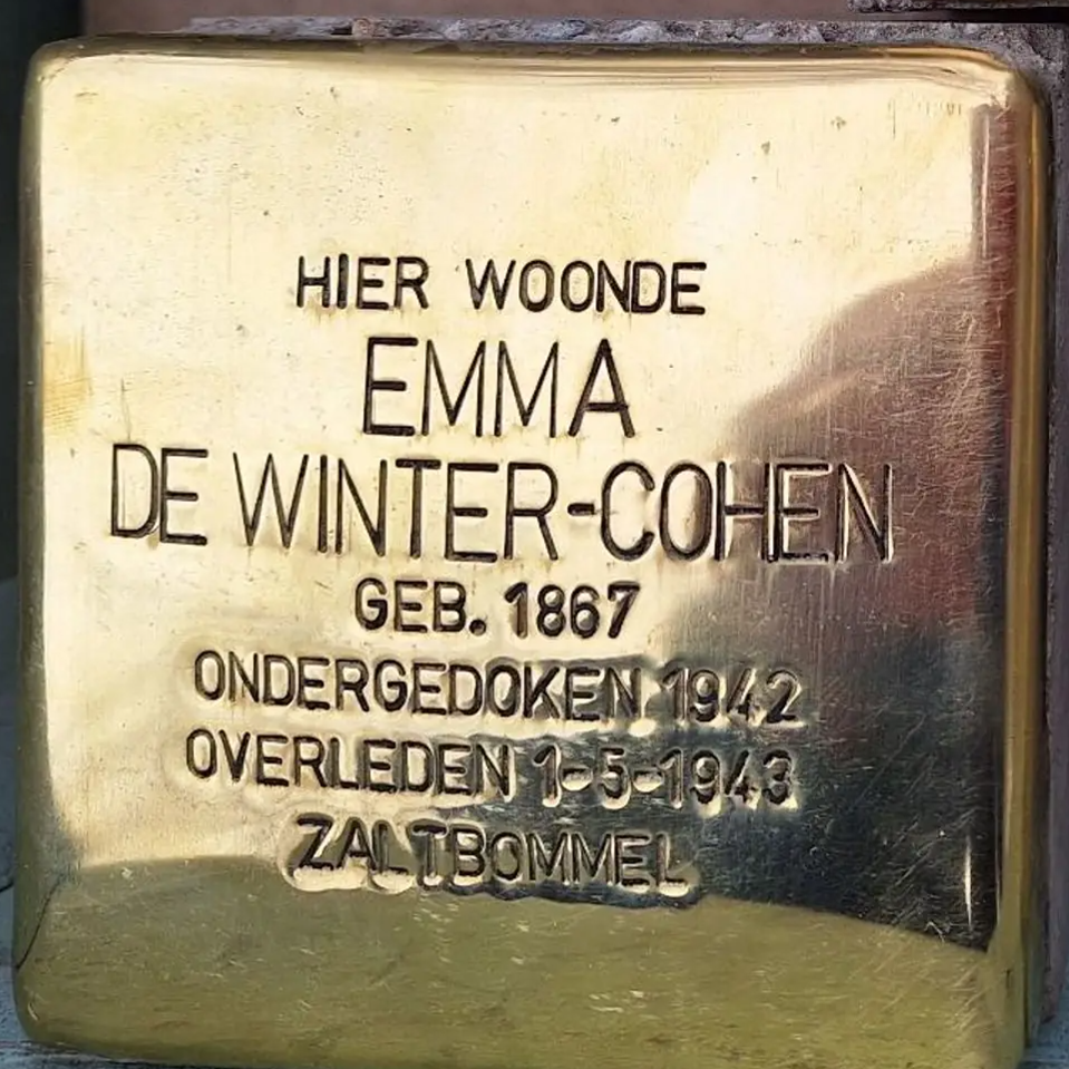 Struikelsteen voor Emma de Winter-Cohen
