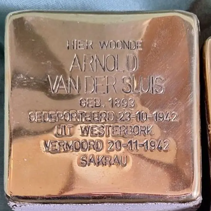 Struikelsteen voor Aäron van der Sluis