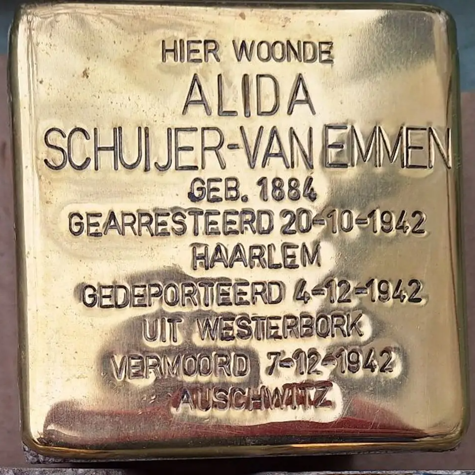 Struikelsteen voor Alida Schuijer-van Emmen