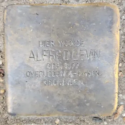 Struikelsteen voor Alfred Levin