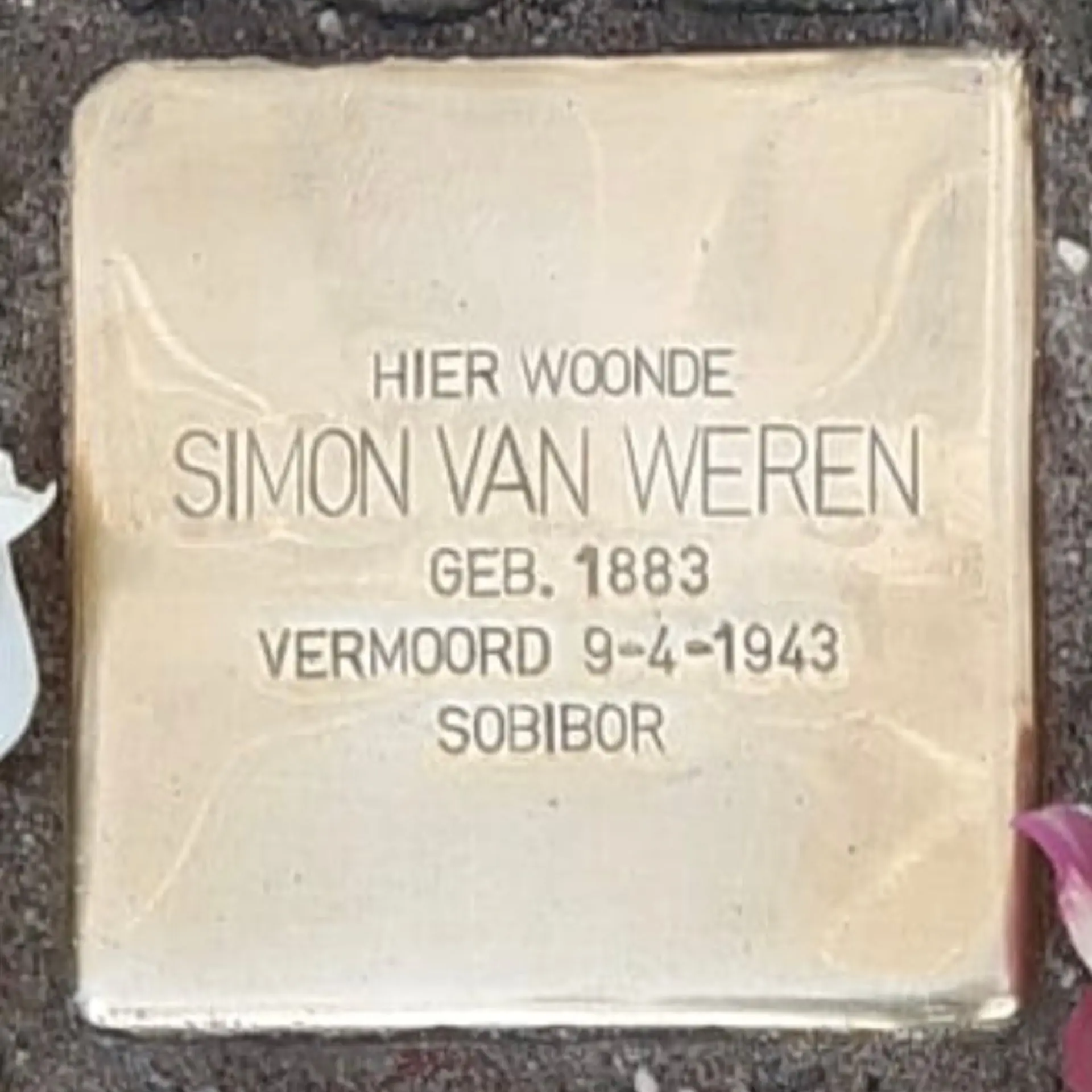 Struikelsteen voor Simon van Weren