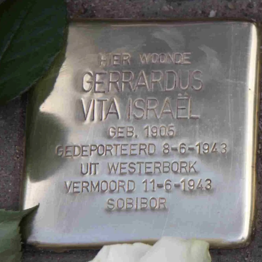 Struikelsteen voor Gerardus Vita Israel