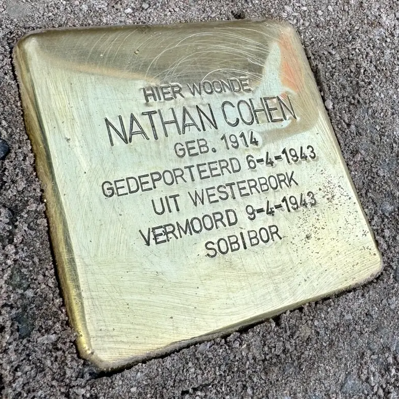 Struikelsteen voor Nathan Cohen