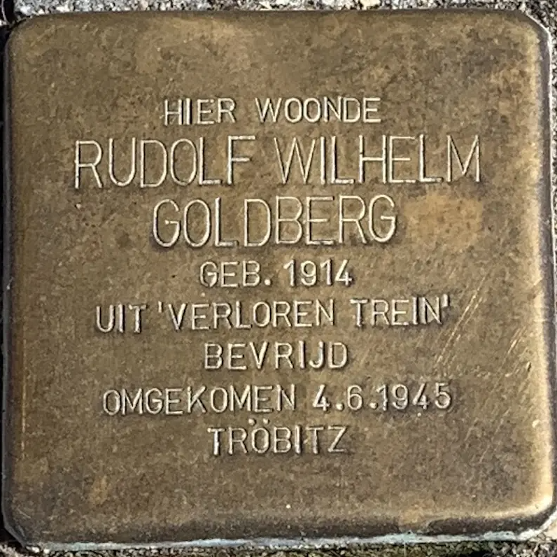 Struikelsteen voor Rudolf Wilhelm Daniel Goldberg