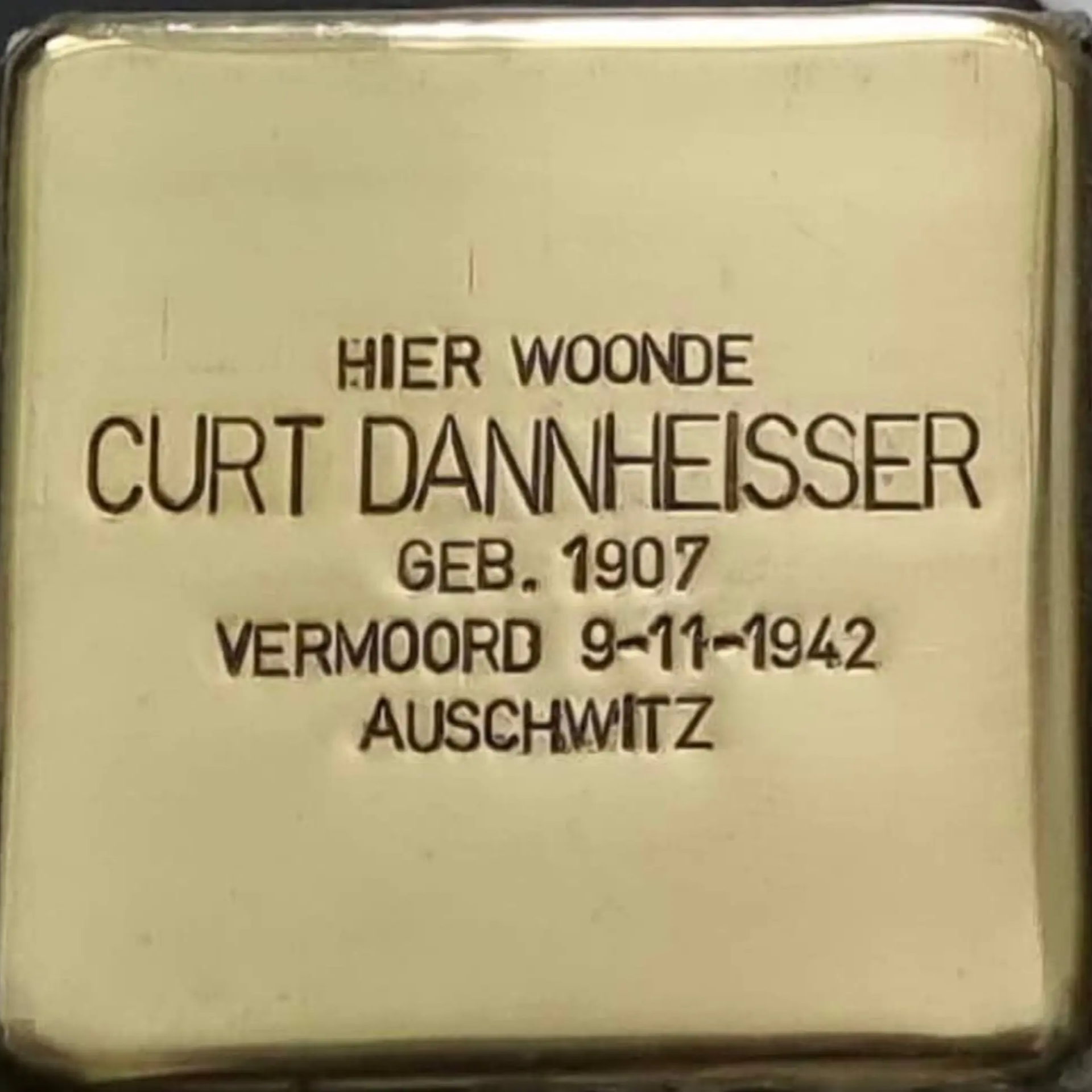 Struikelsteen voor Curt Dannheisser