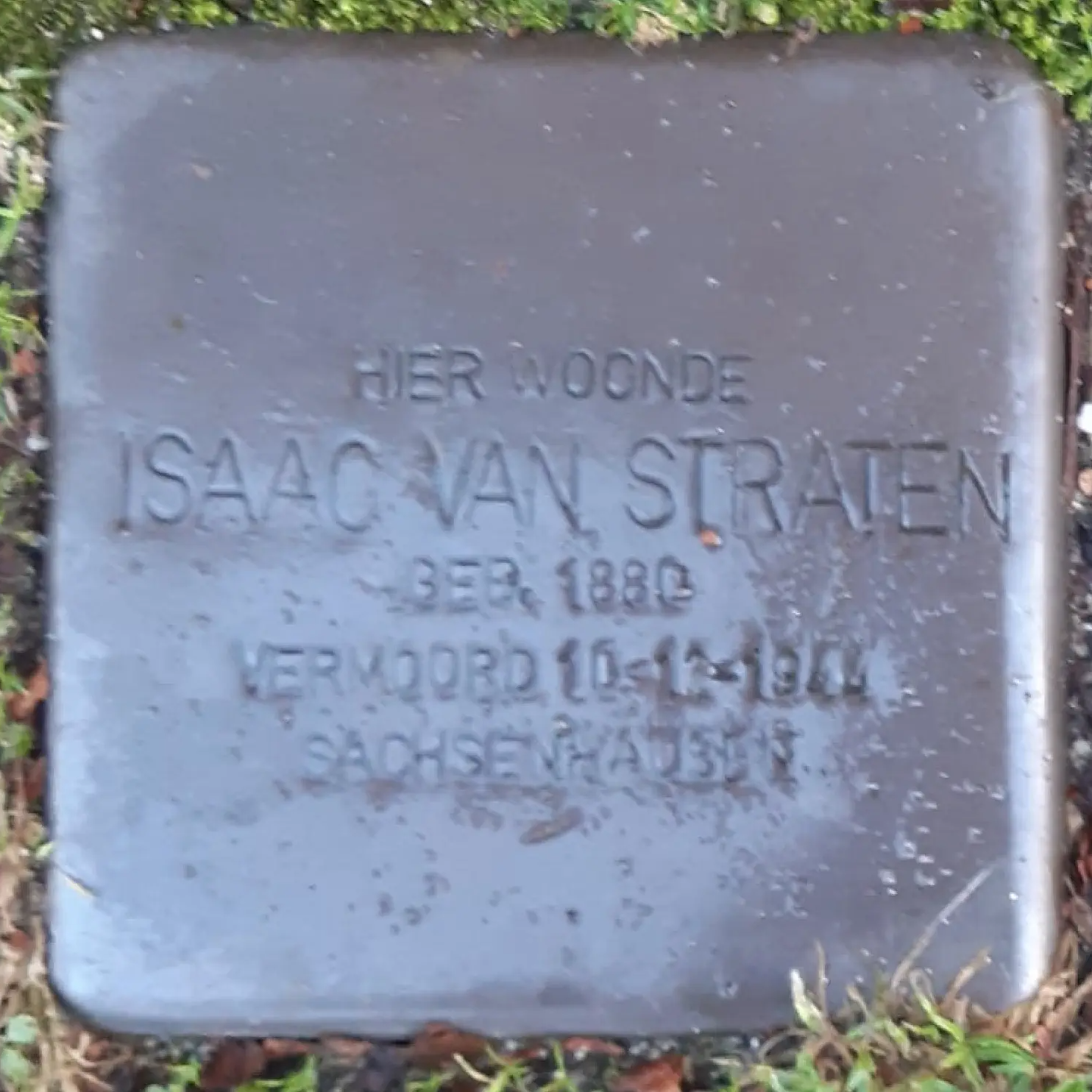Struikelsteen voor Isaac van Straten