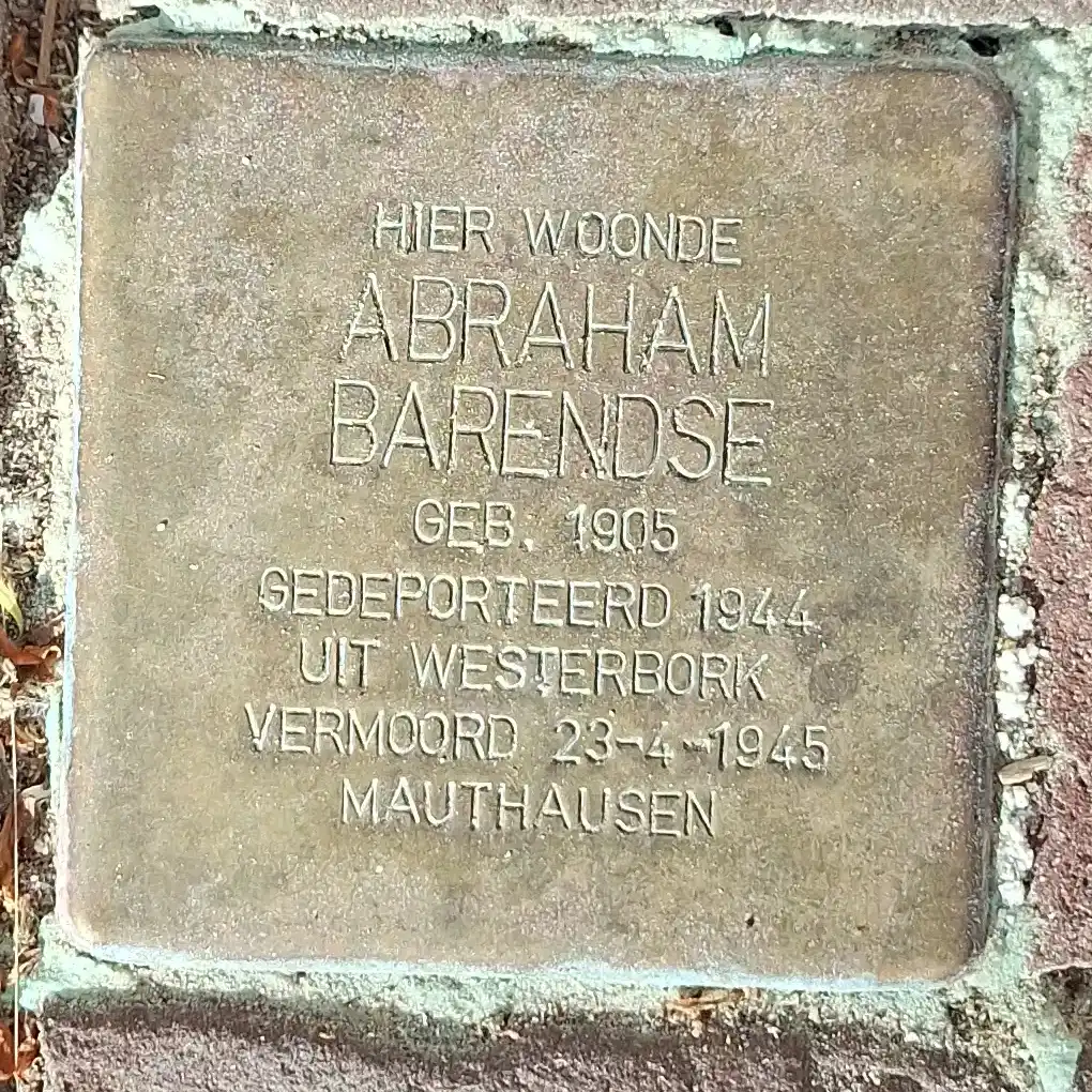 Struikelsteen voor Abraham Barendse