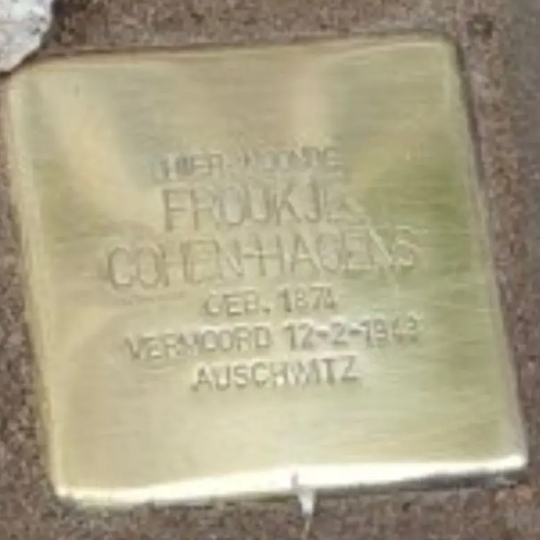 Struikelsteen voor Froukje Cohen-Hagens