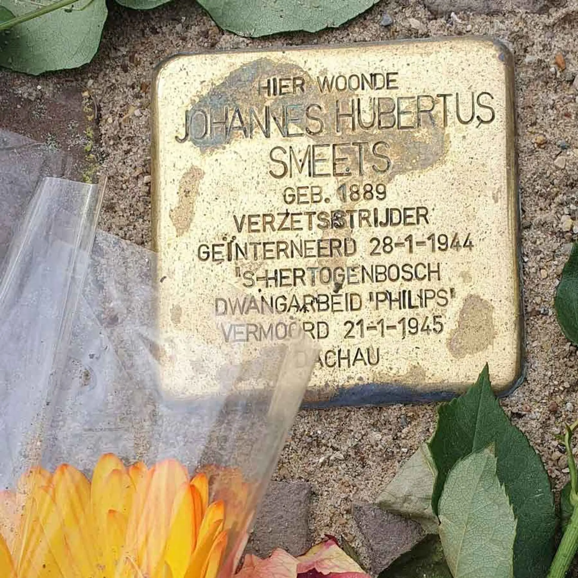Struikelsteen voor Johannes Hubertus Smeets