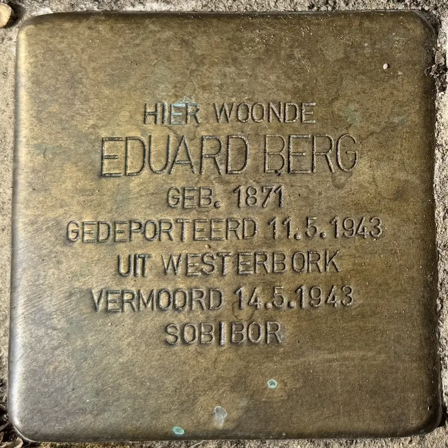 Struikelsteen voor Eduard Berg