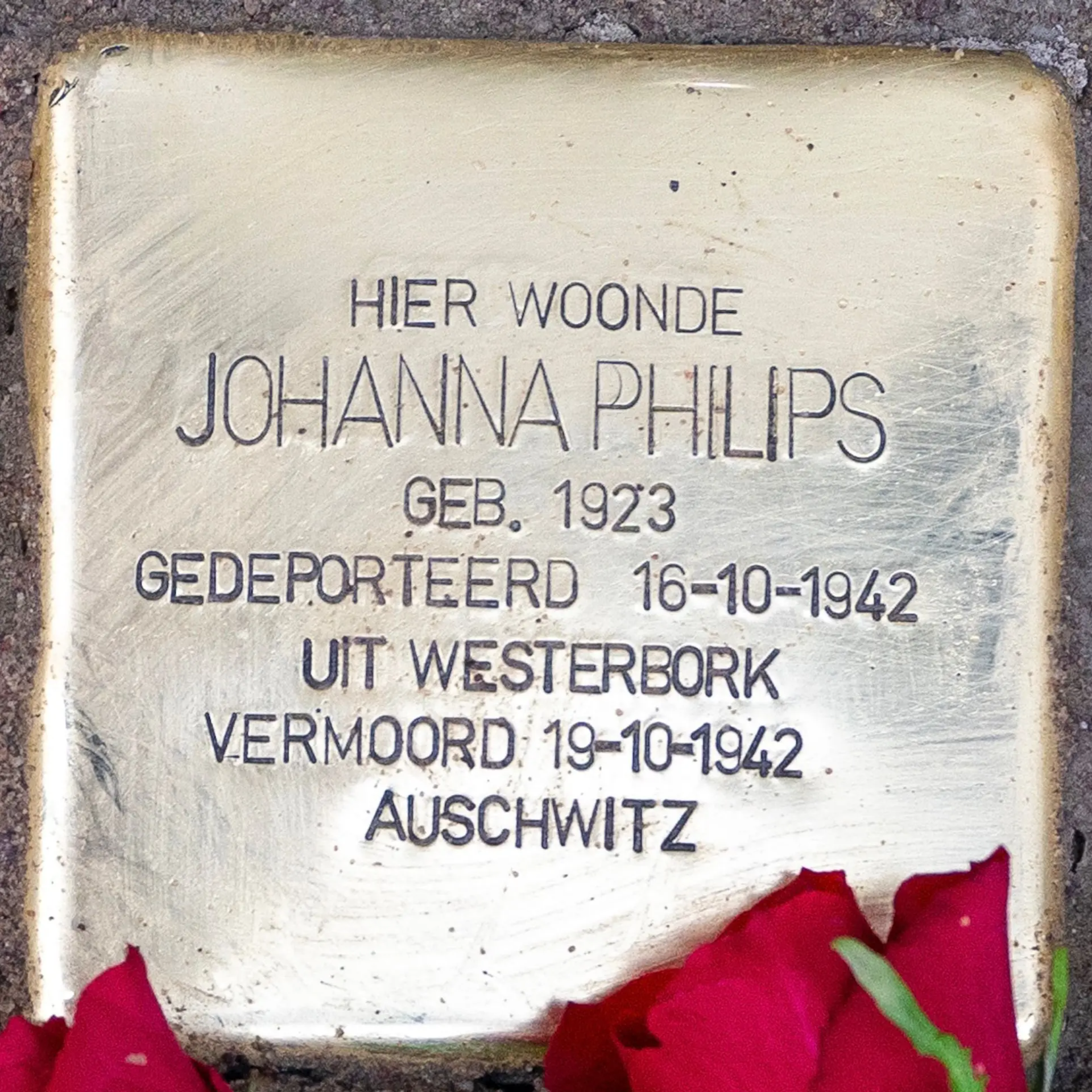 Struikelsteen voor Johanna Philips