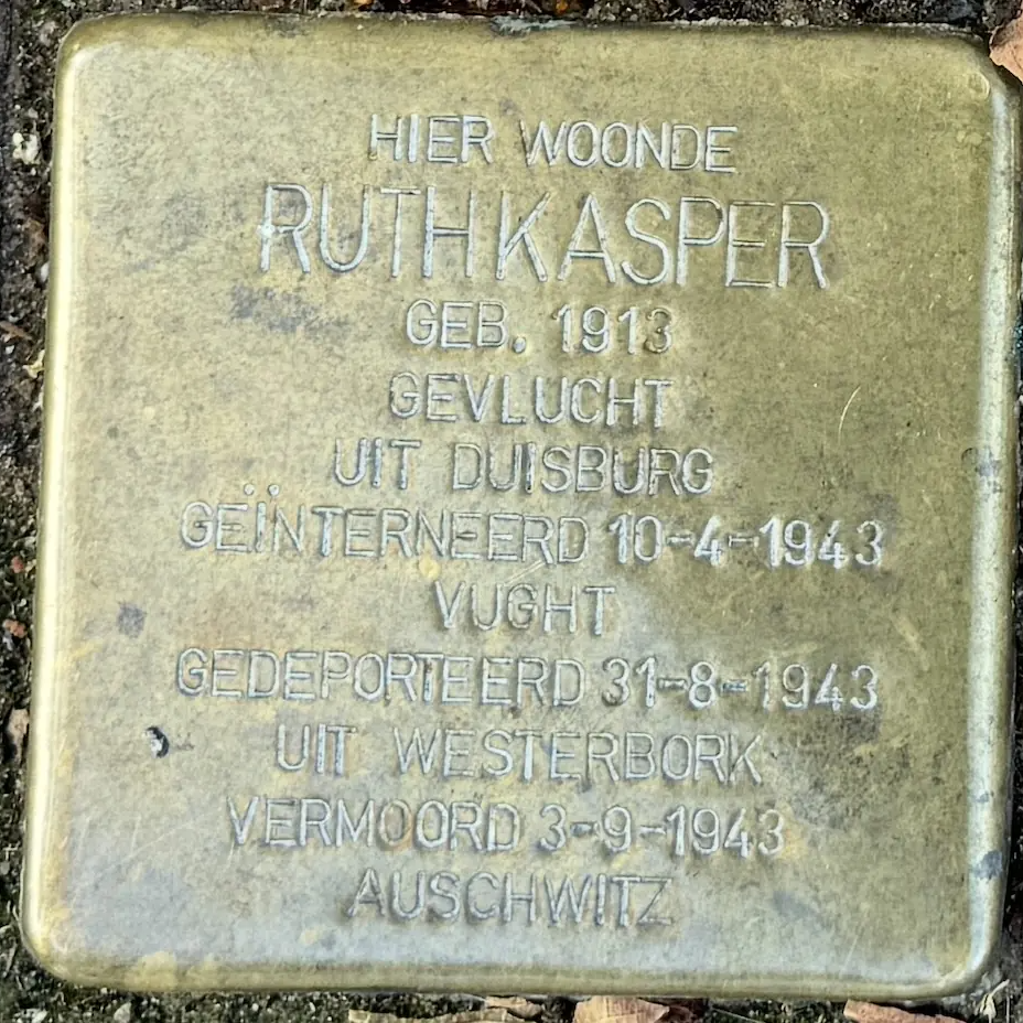 Struikelsteen voor Ruth Kasper
