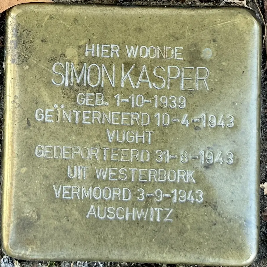 Struikelsteen voor Simon Kasper