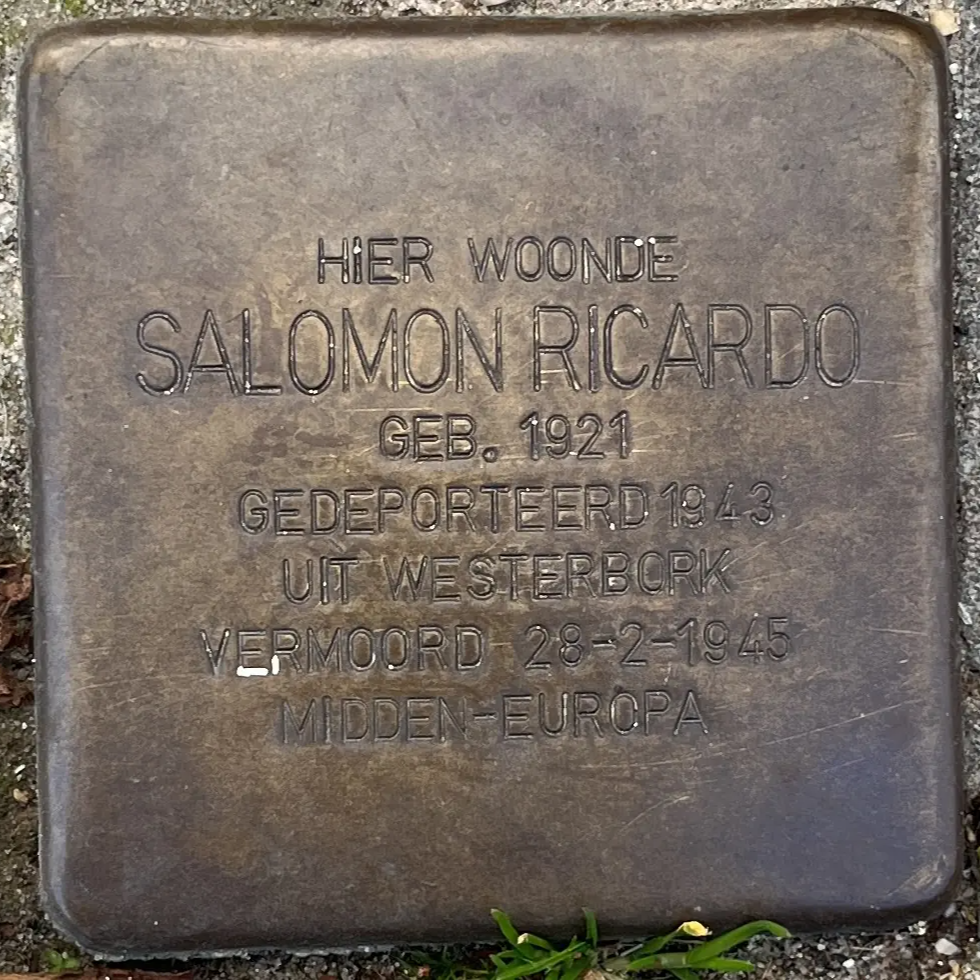 Struikelsteen voor Salomon Ricardo