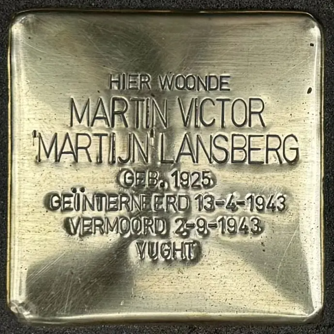 Struikelsteen voor Martin Victor Lansberg