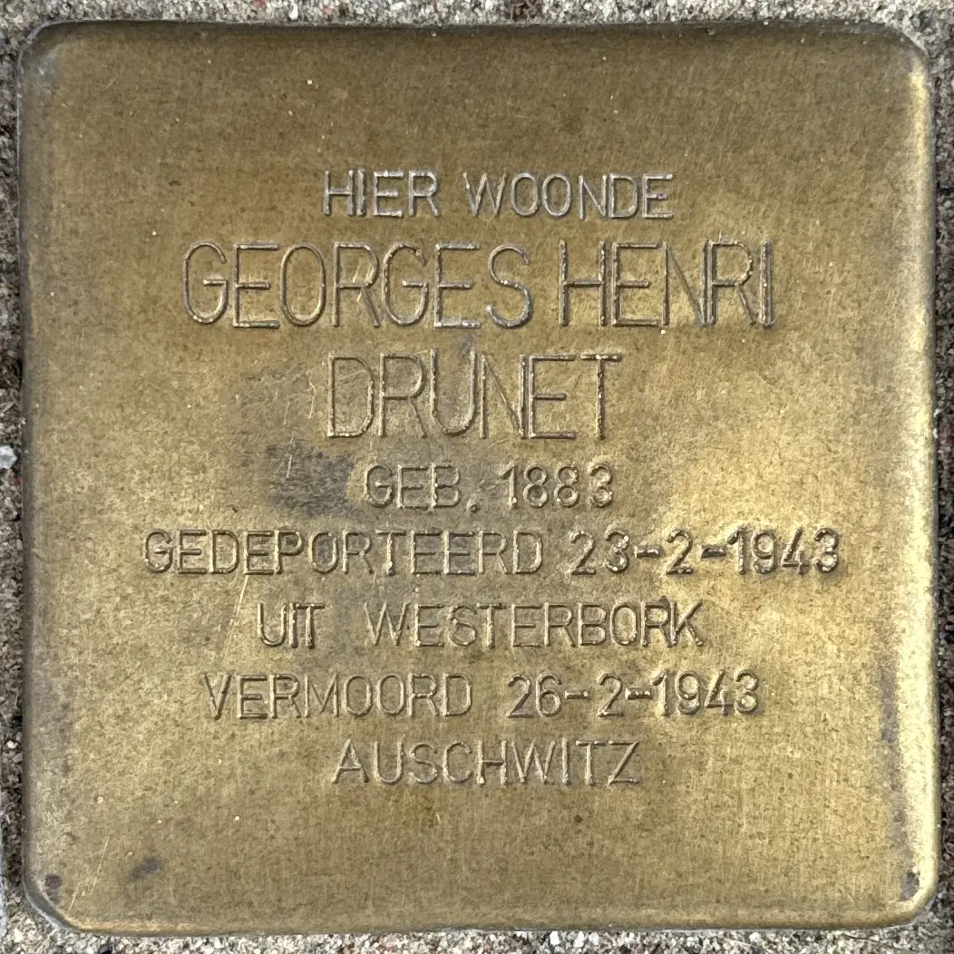 Struikelsteen voor Georges Henri Drunet