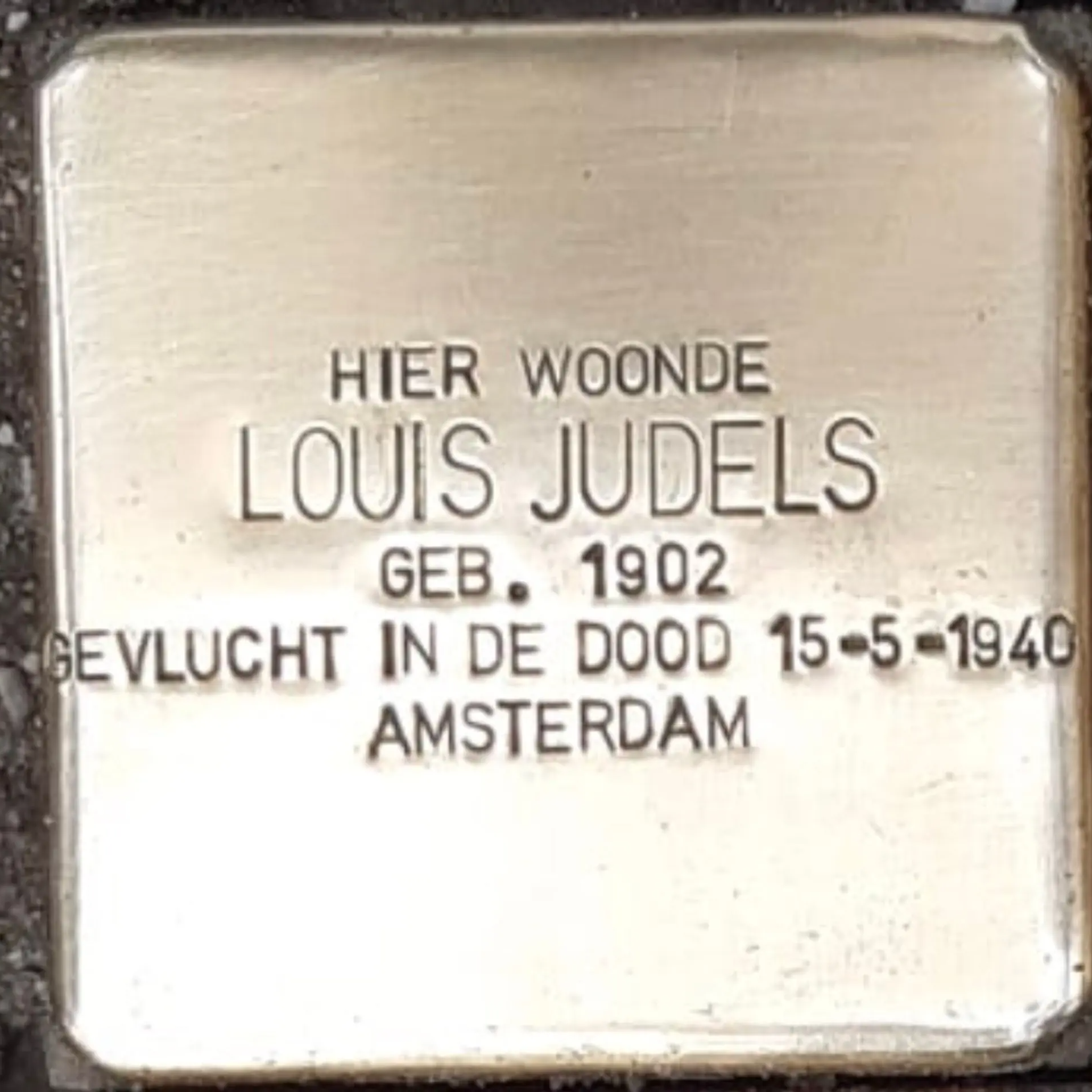 Struikelsteen voor Louis Judels