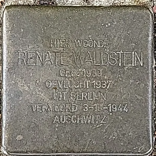 Struikelsteen voor Renate Waldstein