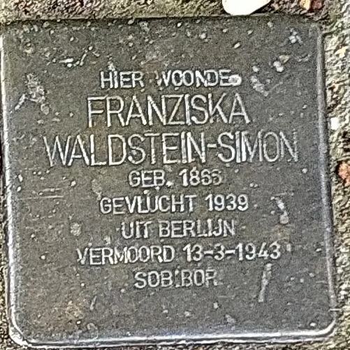 Struikelsteen voor Franziska Waldstein-Simon
