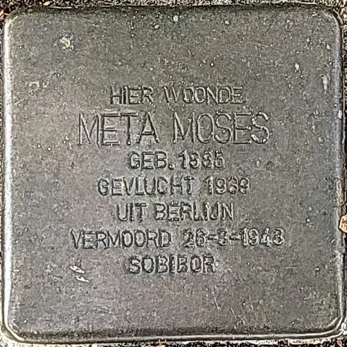 Struikelsteen voor Meta Moses