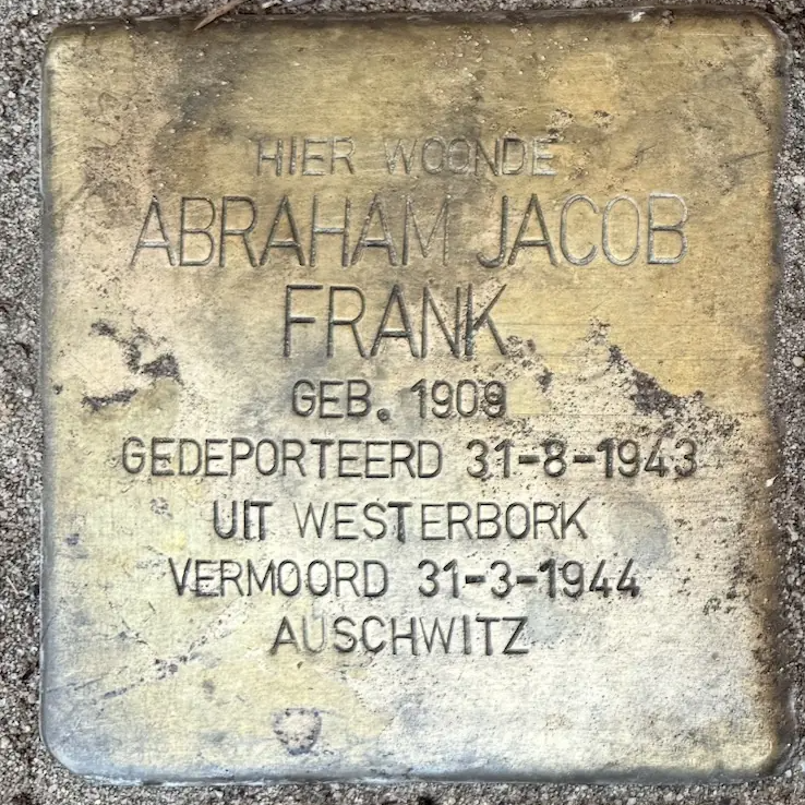 Struikelsteen voor Abraham Jacob Frank