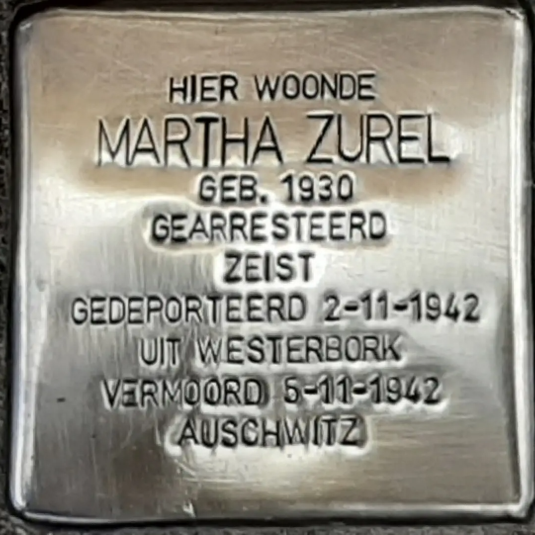Struikelsteen voor Martha Zurel