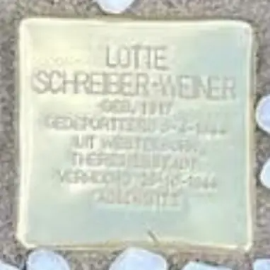 Struikelsteen voor Lotte Schreiber Weiner