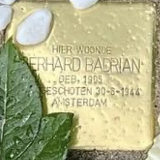 Struikelsteen voor Gerhard Badrian
