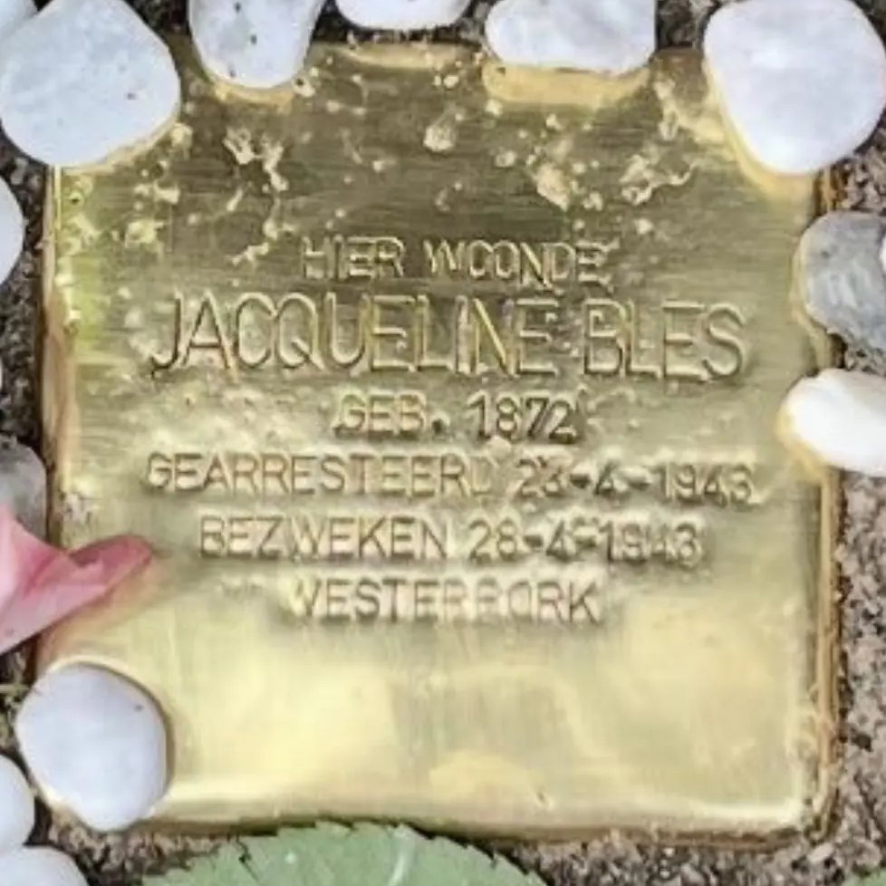 Struikelsteen voor Jacqueline Bles