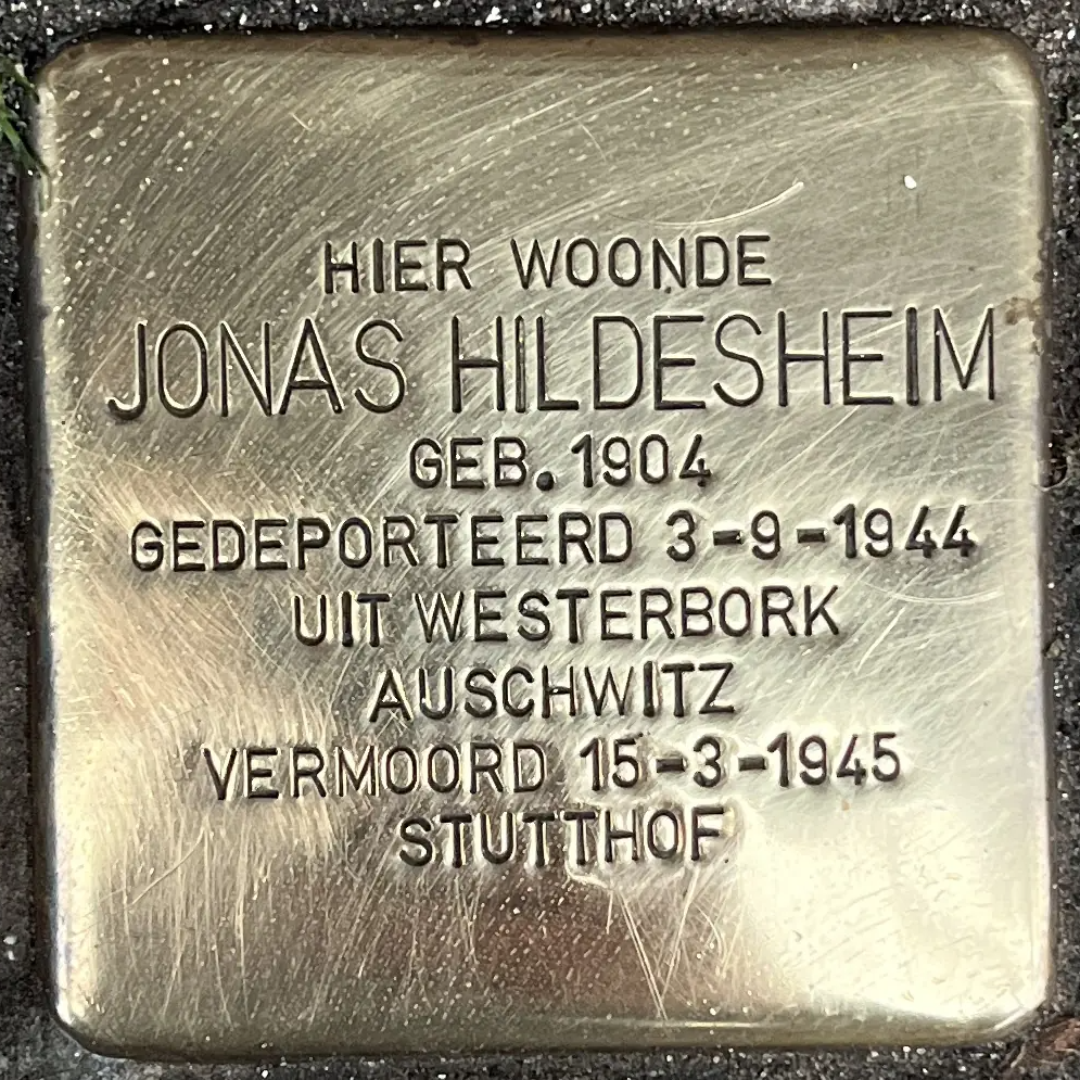 Struikelsteen voor Jonas Hildesheim