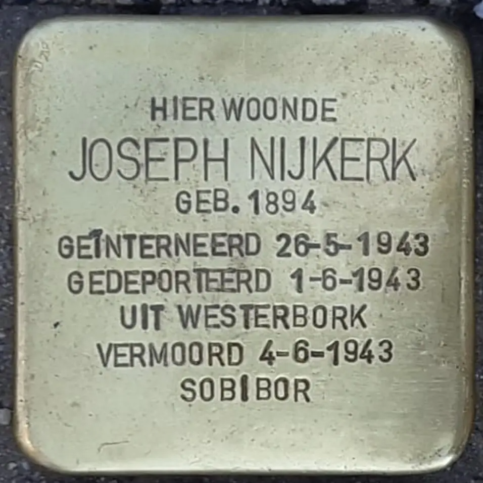 Struikelsteen voor Joseph Nijkerk