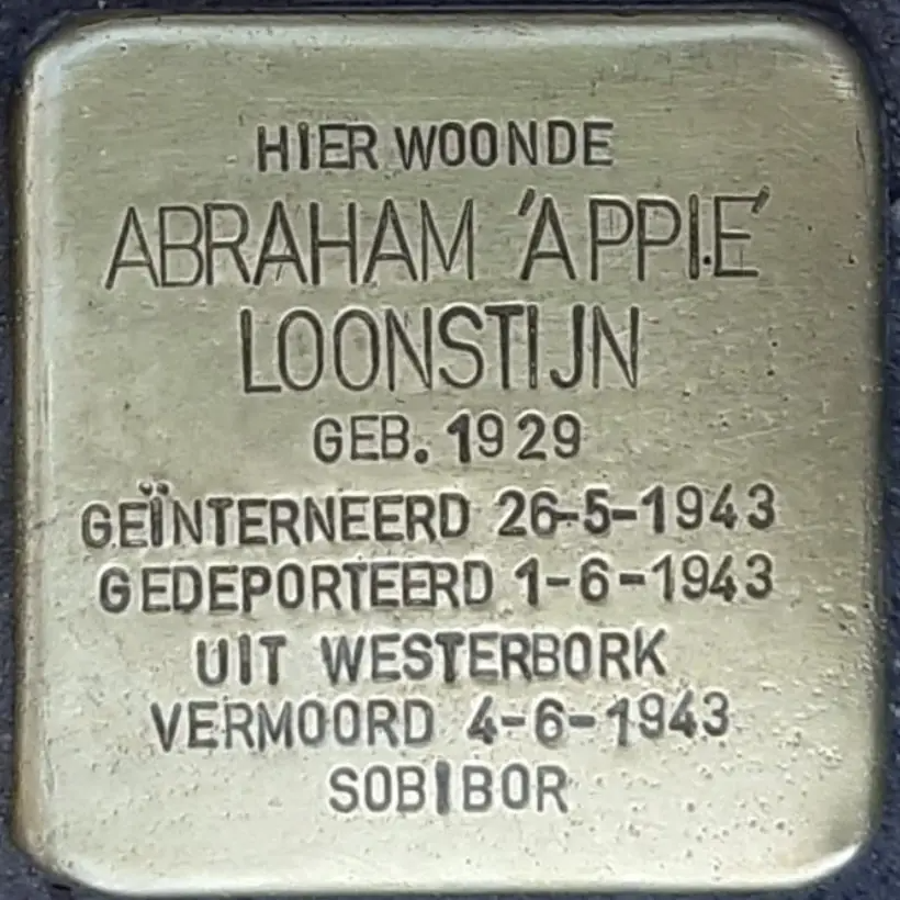 Struikelsteen voor Abraham Nijkerk