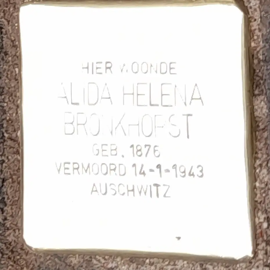Struikelsteen voor Alida Helena Frank-Bronkhorst