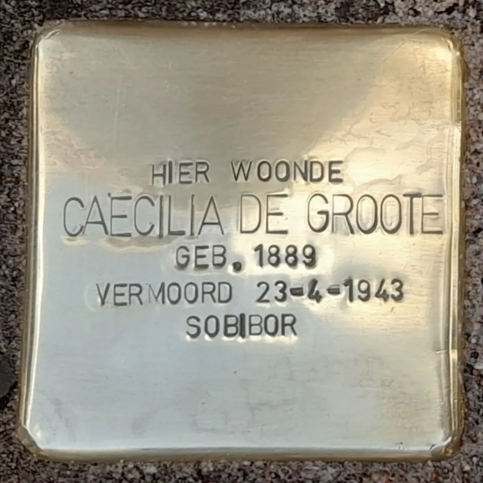 Struikelsteen voor Caecilica van der Horst-de Groote