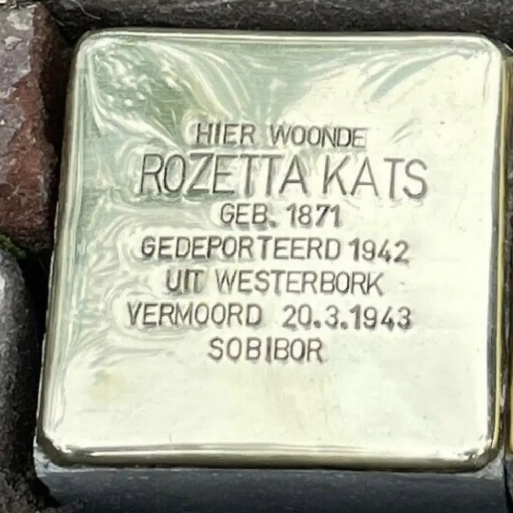 Struikelsteen voor Rozetta Kats