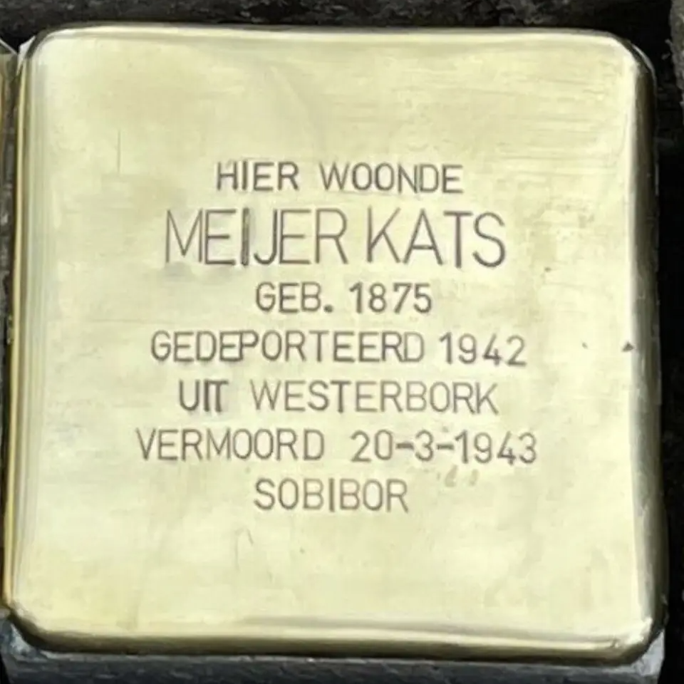 Struikelsteen voor Meijer Kats