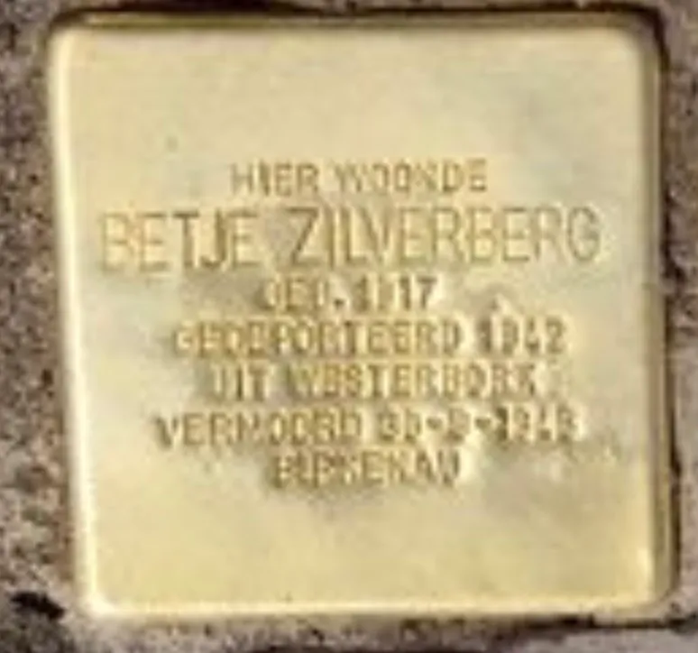 Struikelsteen voor Betje Zilverberg