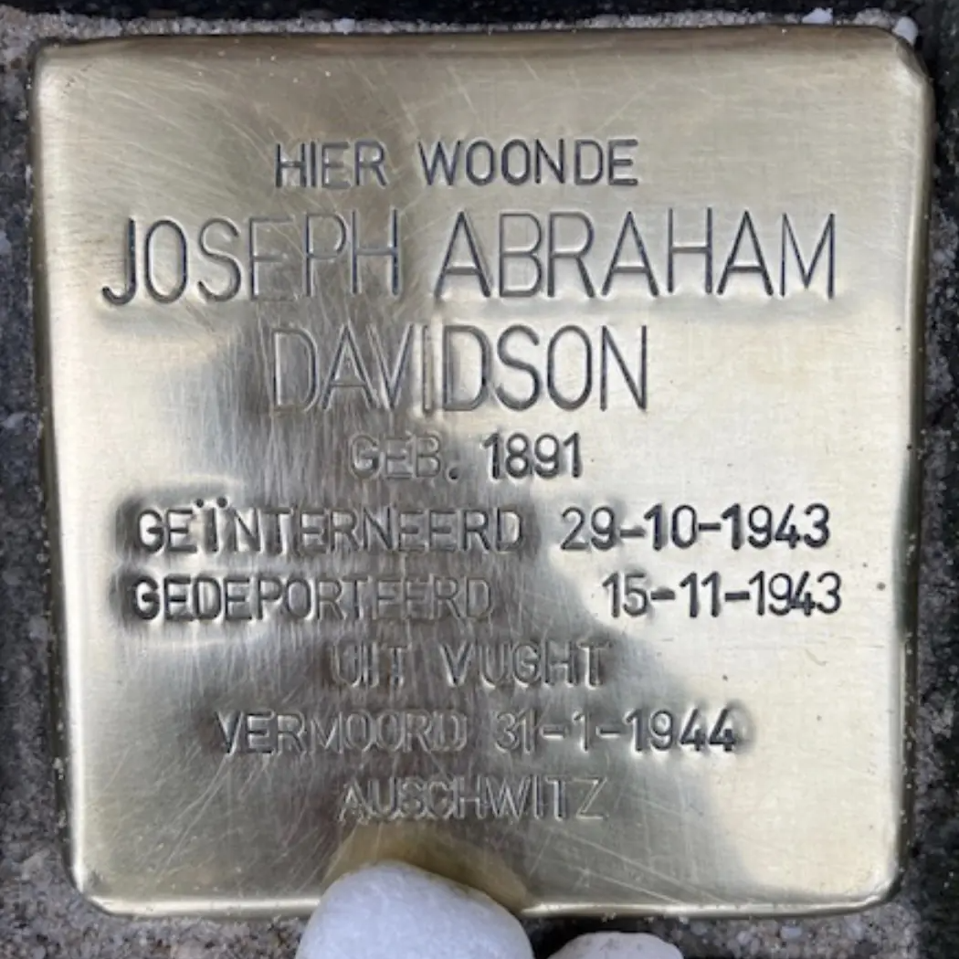 Struikelsteen voor Joseph Abraham Davidson
