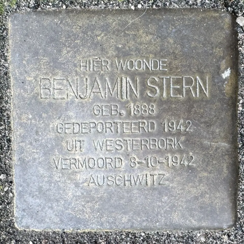 Struikelsteen voor Benjamin Stern