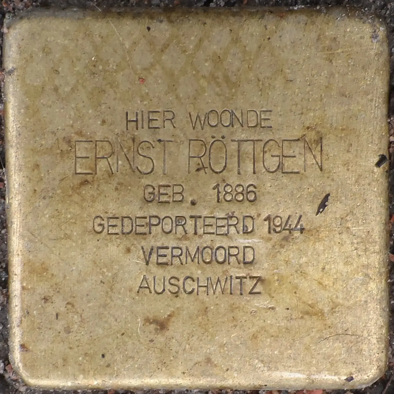 Struikelsteen voor Ernst Röttgen