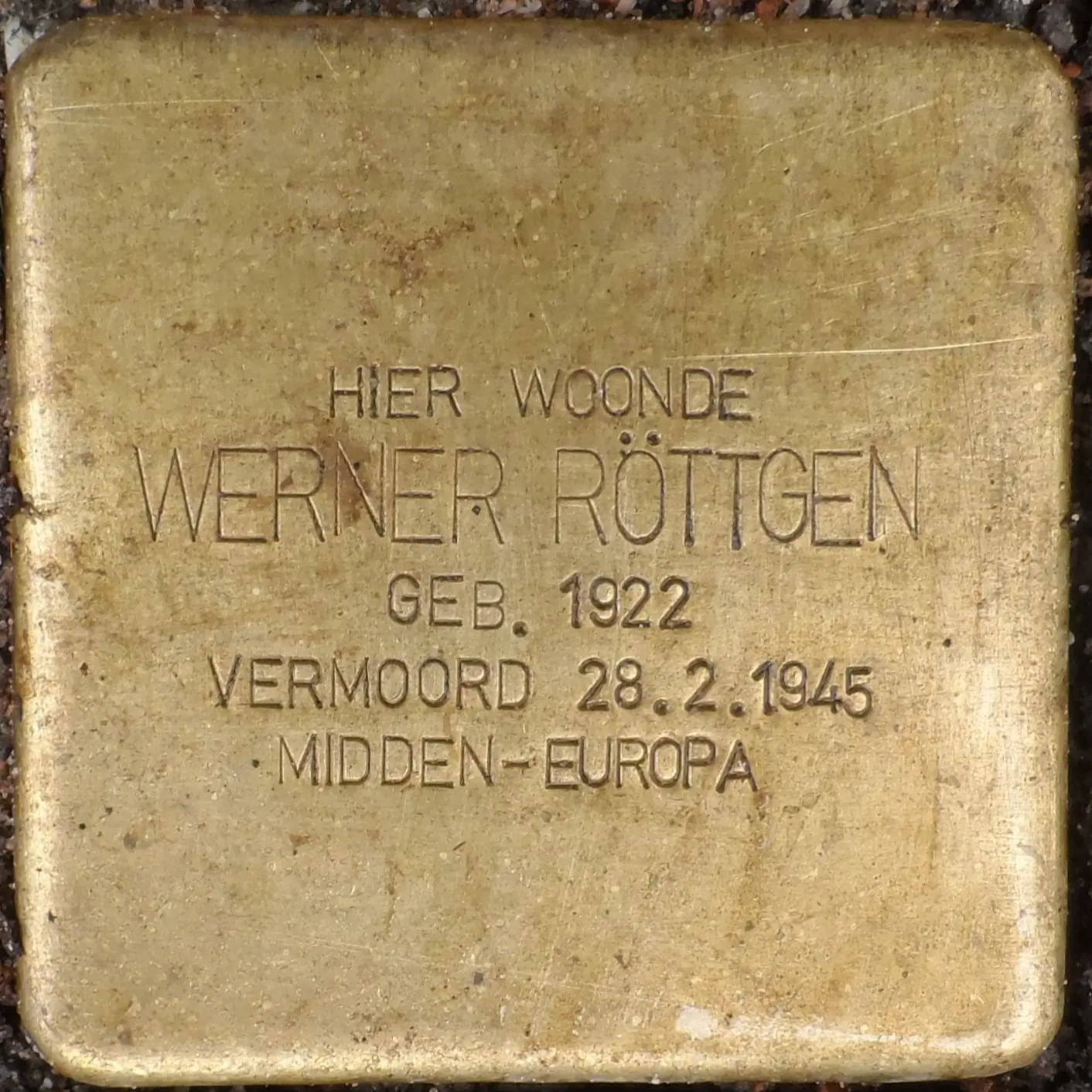 Struikelsteen voor Werner Röttgen