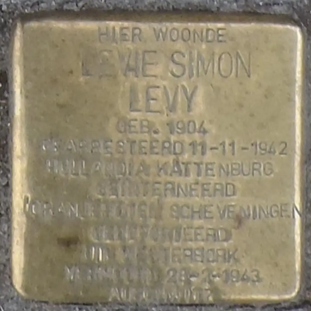 Struikelsteen voor Levie Simon Levy