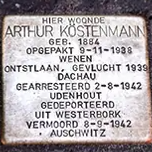 Struikelsteen voor Arhtur Israel Erwin Köstenmann