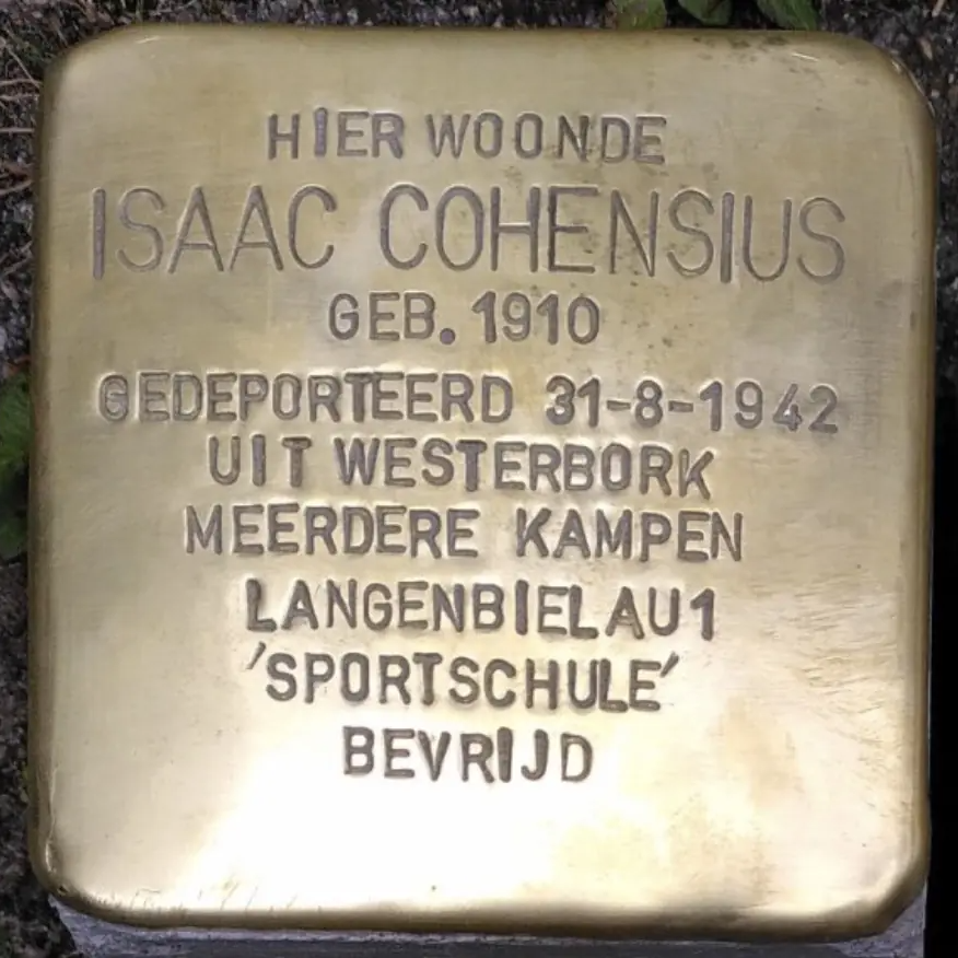 Struikelsteen voor Isaac Cohensius